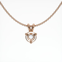 14K Rose Gold Solitaire Pendant Setting Video
