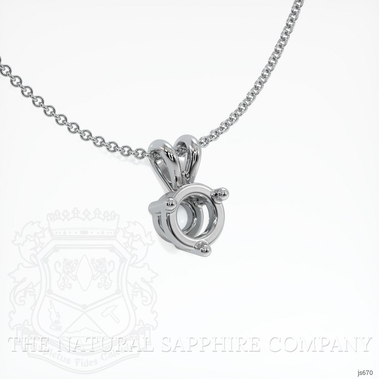 Silver Solitaire Pendant Setting