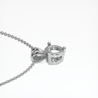 14K White Gold Solitaire Pendant Setting Image