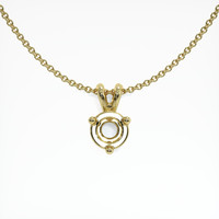 14K Yellow Gold Solitaire Pendant Setting Video