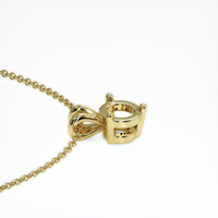 14K Yellow Gold Solitaire Pendant Setting Image