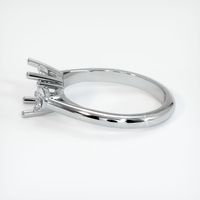 14K White Gold Three Stone Ring Setting Image