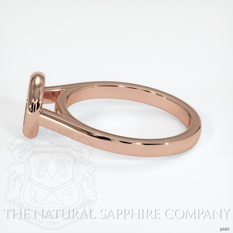 14K Rose Gold Bezel Ring Setting