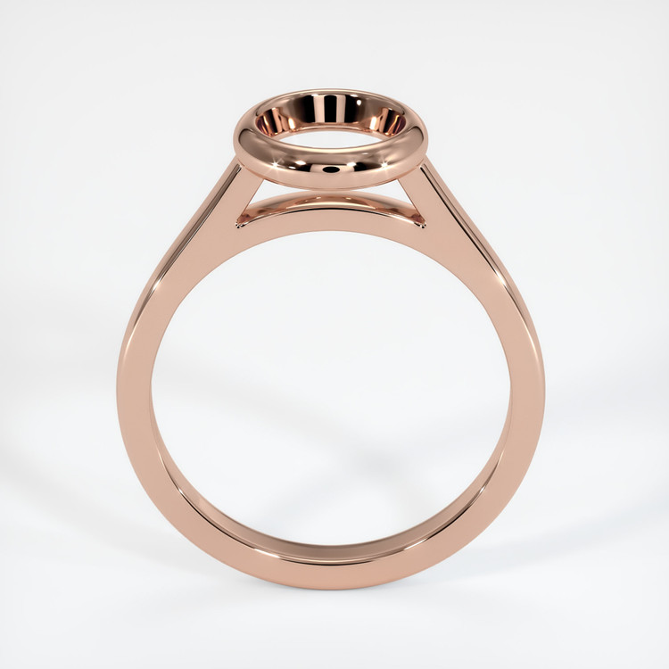 14K Rose Gold Bezel Ring Setting