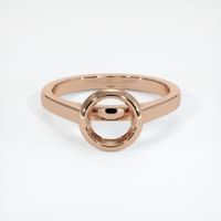 18K Rose Gold Bezel Ring Setting Image