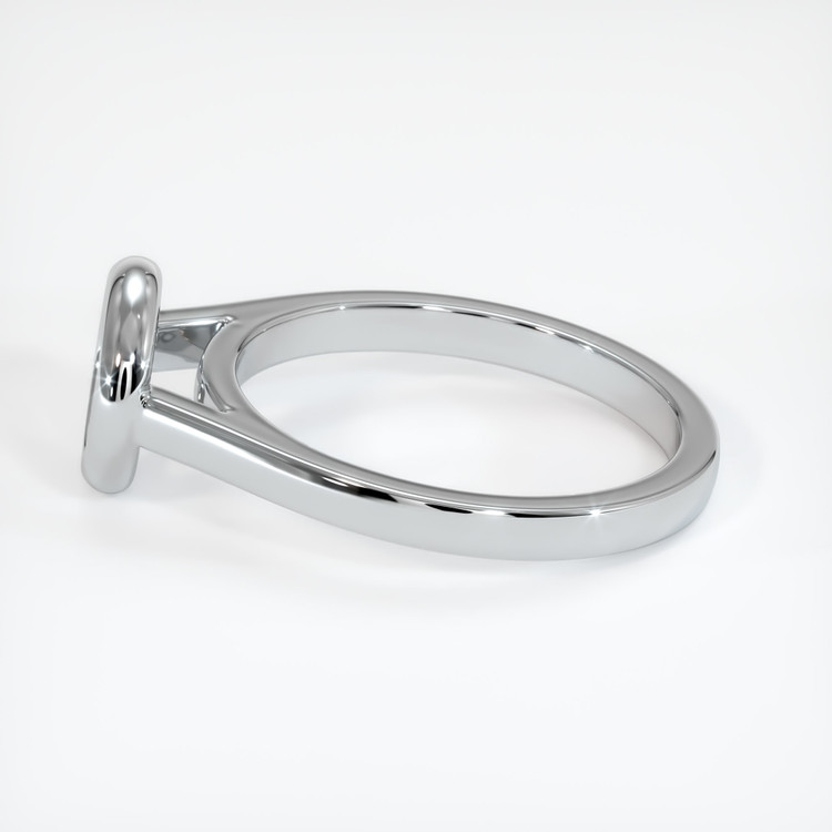 18K White Gold Bezel Ring Setting