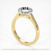 14K White & Yellow Bezel Ring Setting Video