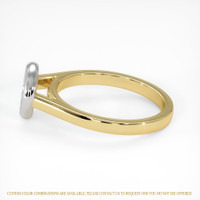 14K White & Yellow Bezel Ring Setting Image