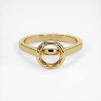 10K Yellow Gold Bezel Ring Setting Image