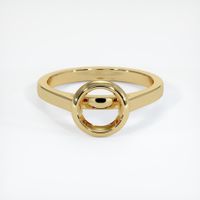 14K Yellow Gold Bezel Ring Setting Image