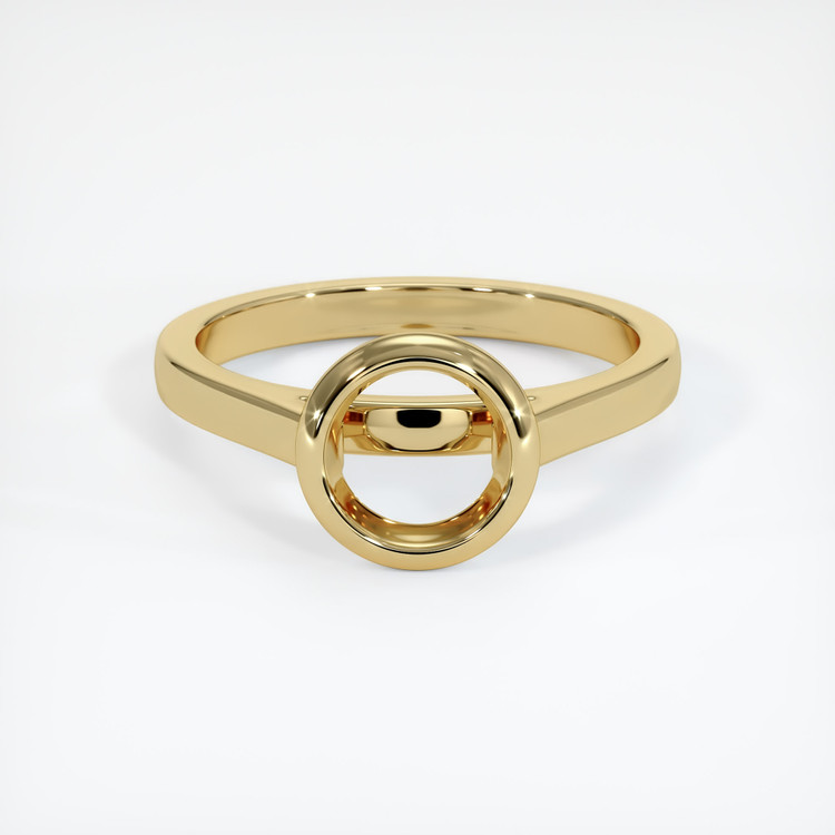 14K Yellow Gold Bezel Ring Setting