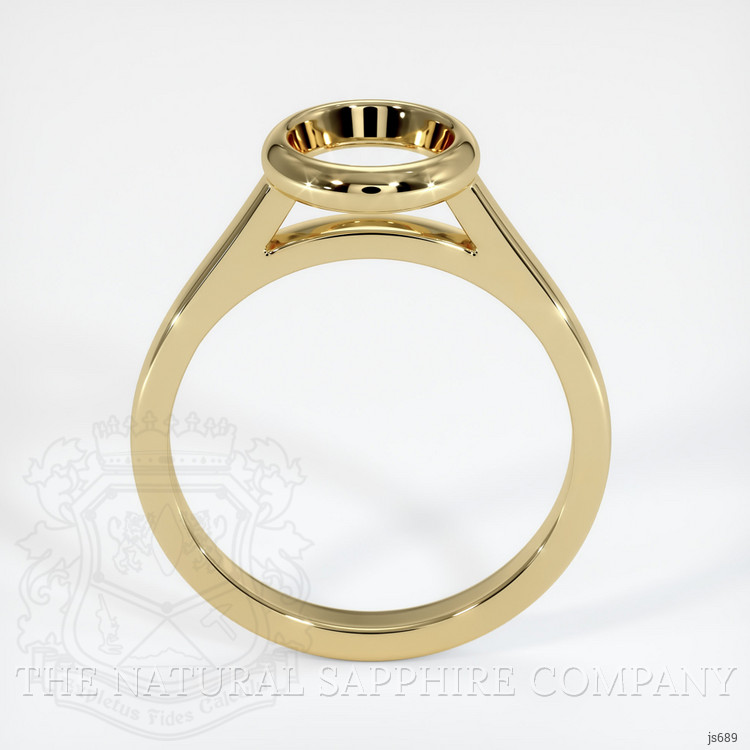 14K Yellow Gold Bezel Ring Setting