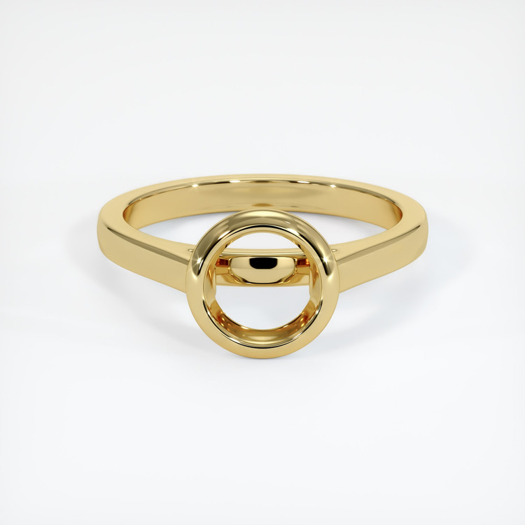 18K Yellow Gold Bezel Ring Setting