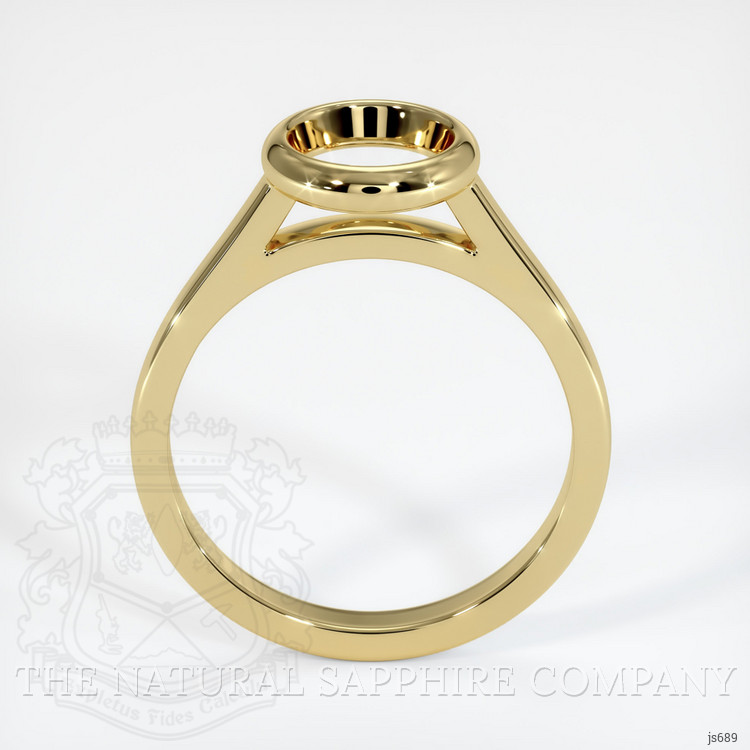 18K Yellow Gold Bezel Ring Setting