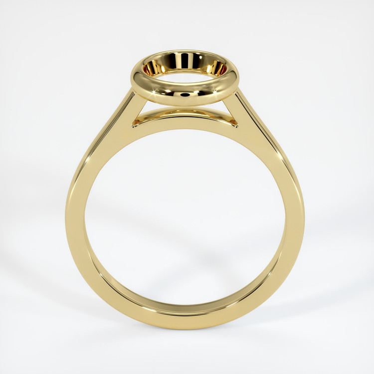 18K Yellow Gold Bezel Ring Setting