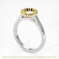 14K Yellow & White Bezel Ring Setting Video