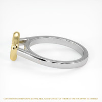 14K Yellow & White Bezel Ring Setting Image