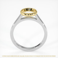 14K Yellow & White Bezel Ring Setting Image