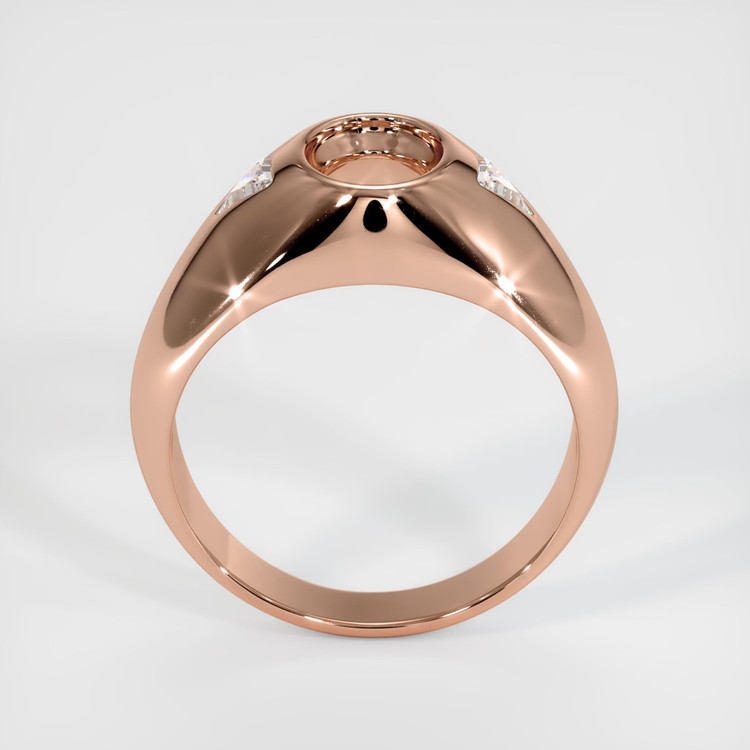 14K Rose Gold Men's Ring Setting