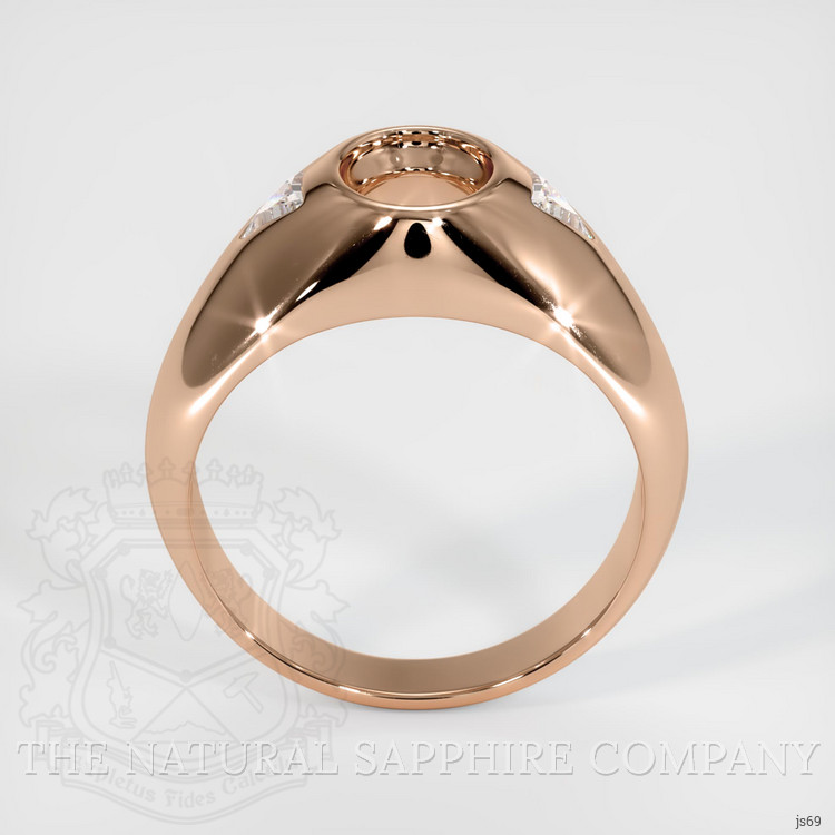 18K Rose Gold Men's Ring Setting