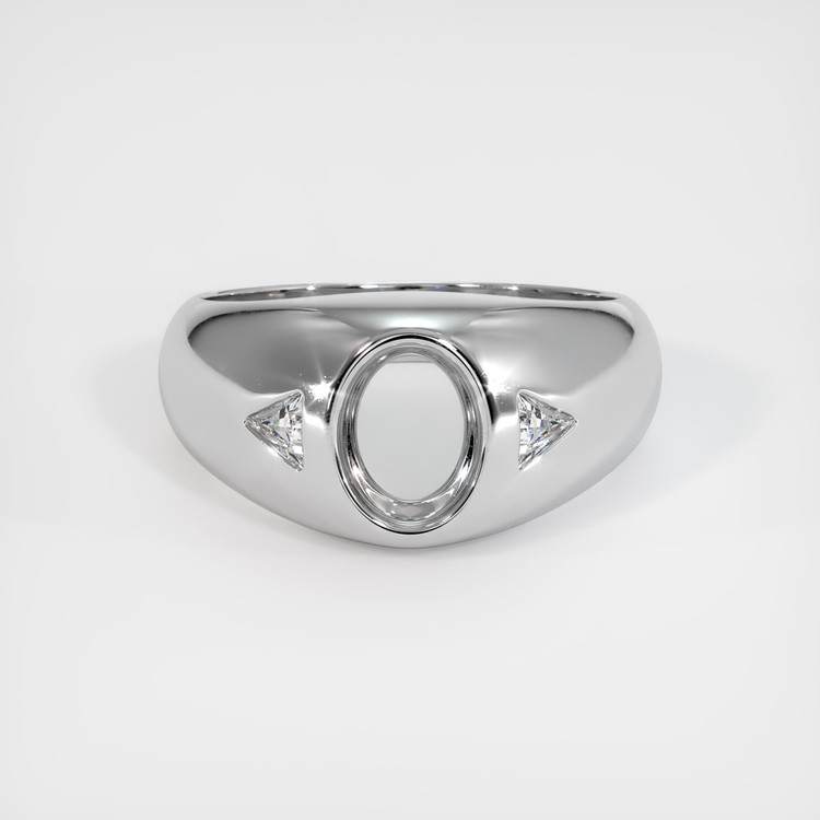 14K White Gold Men's Ring Setting