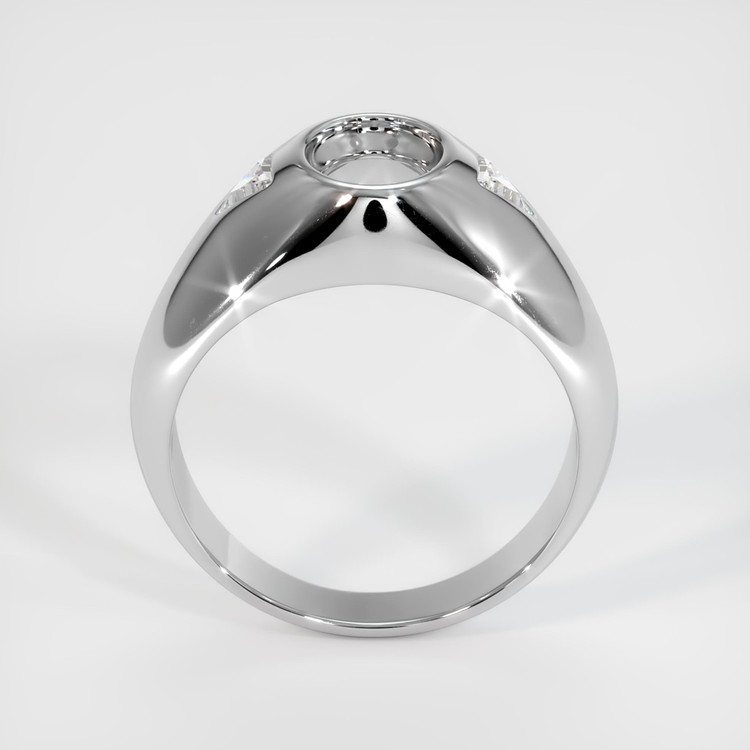 14K White Gold Men's Ring Setting