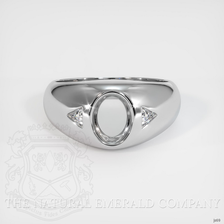 18K White Gold Men's Ring Setting
