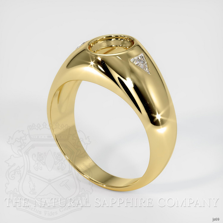 10K Yellow Gold Men's Ring Setting