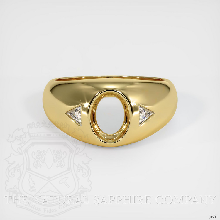 10K Yellow Gold Men's Ring Setting