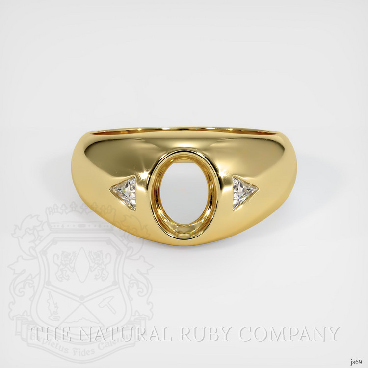 10K Yellow Gold Men's Ring Setting
