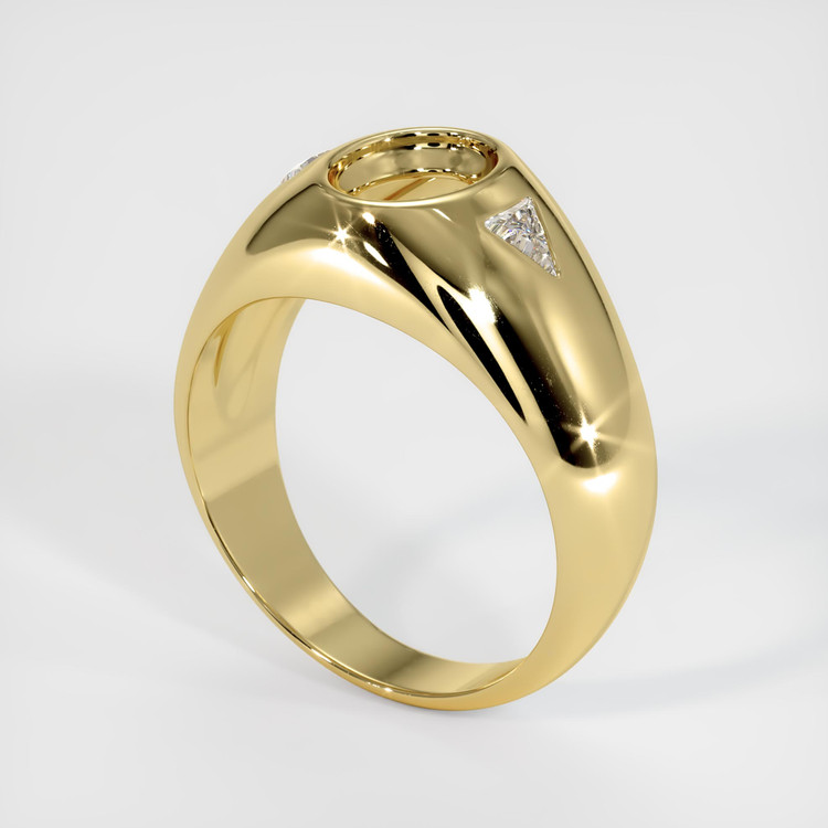 18K Yellow Gold Men's Ring Setting