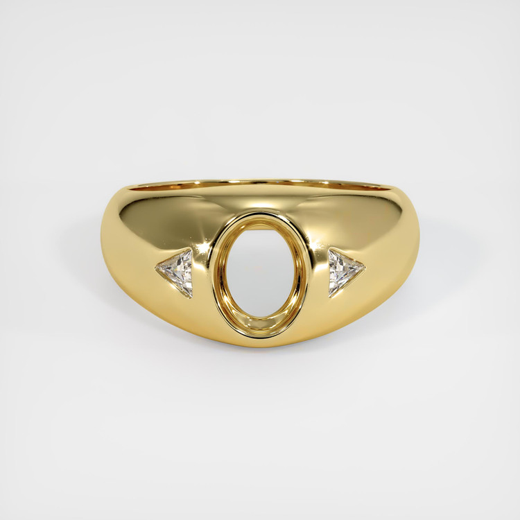 18K Yellow Gold Men's Ring Setting