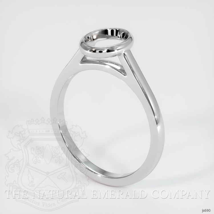 Platinum 950 Bezel Ring Setting