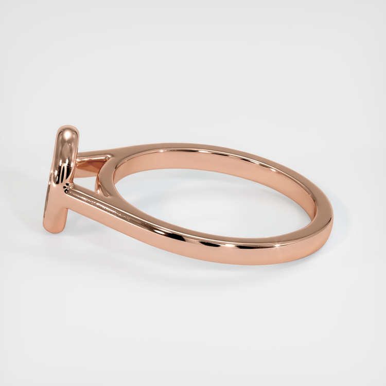 14K Rose Gold Bezel Ring Setting