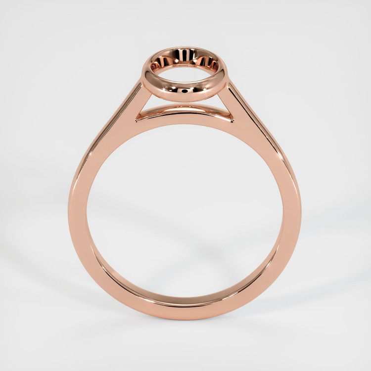 14K Rose Gold Bezel Ring Setting