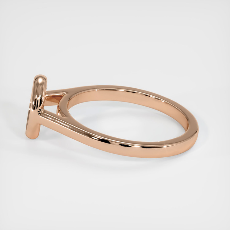18K Rose Gold Bezel Ring Setting