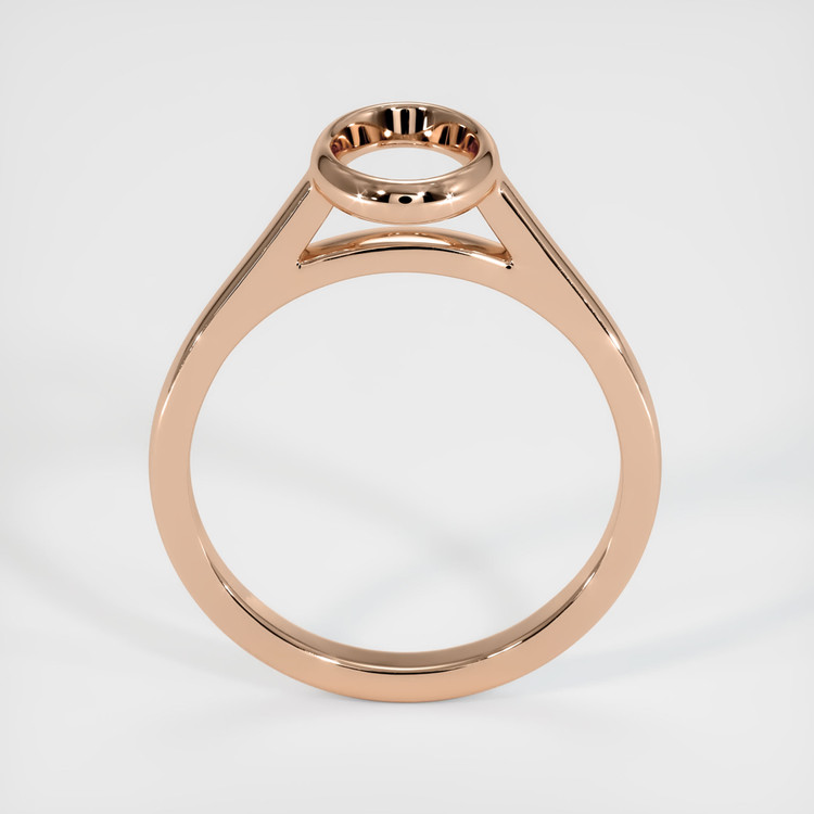 18K Rose Gold Bezel Ring Setting