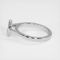 14K White Gold Bezel Ring Setting Image