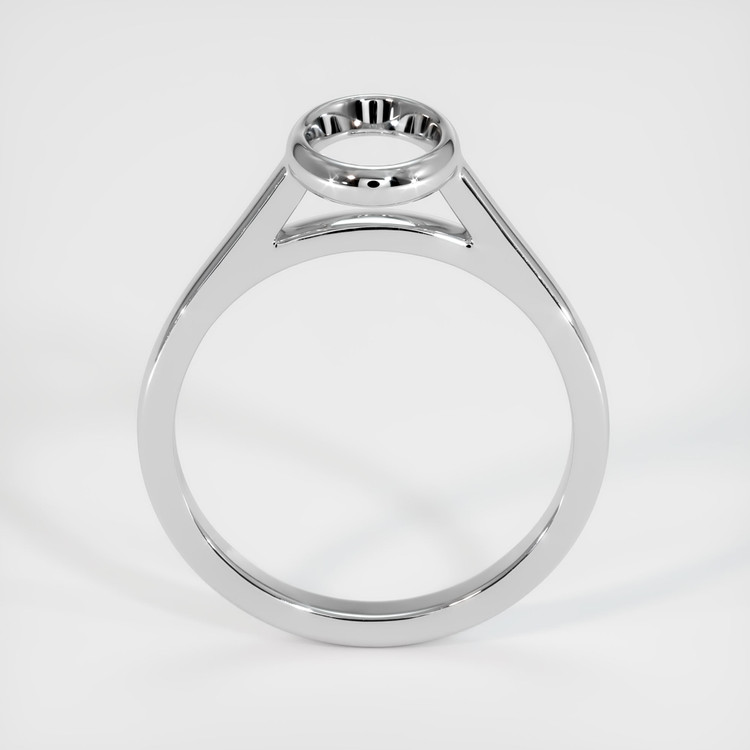 18K White Gold Bezel Ring Setting