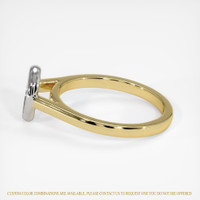14K White & Yellow Bezel Ring Setting Image