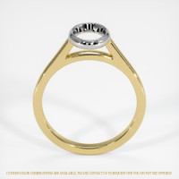 14K White & Yellow Bezel Ring Setting Image