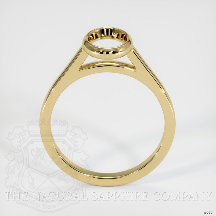 10K Yellow Gold Bezel Ring Setting