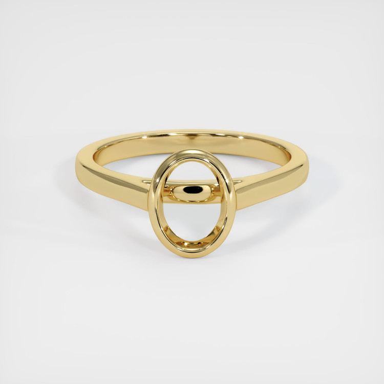 14K Yellow Gold Bezel Ring Setting