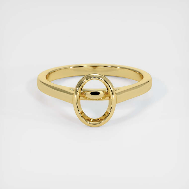 18K Yellow Gold Bezel Ring Setting