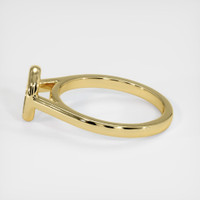 18K Yellow Gold Bezel Ring Setting Image