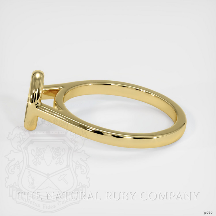 18K Yellow Gold Bezel Ring Setting