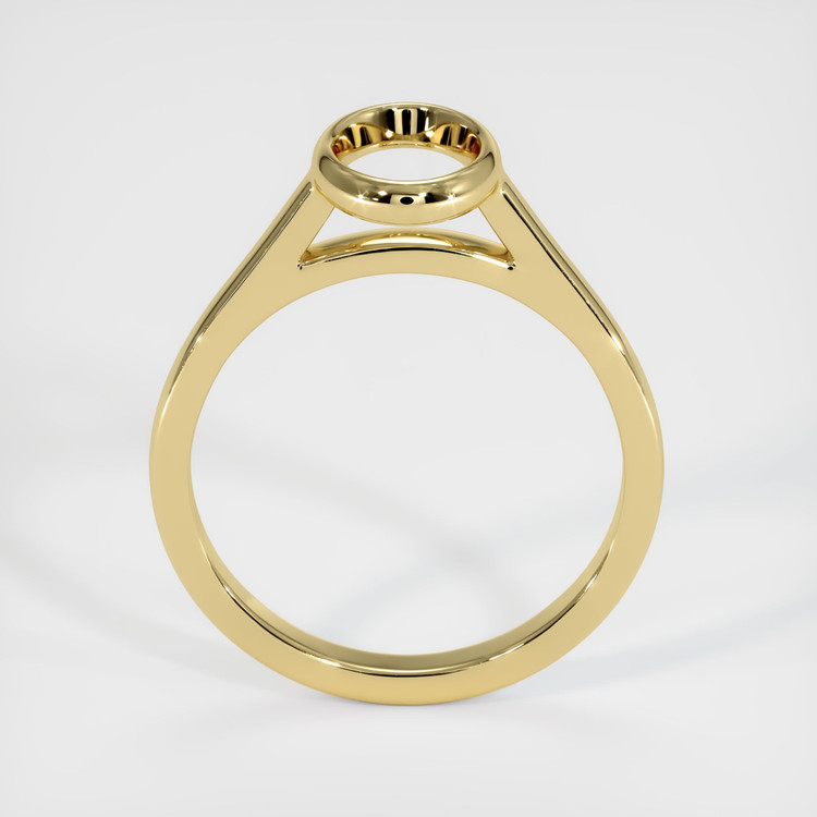 18K Yellow Gold Bezel Ring Setting