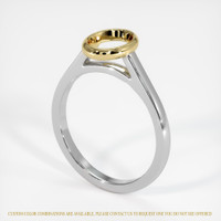 14K Yellow & White Bezel Ring Setting Video