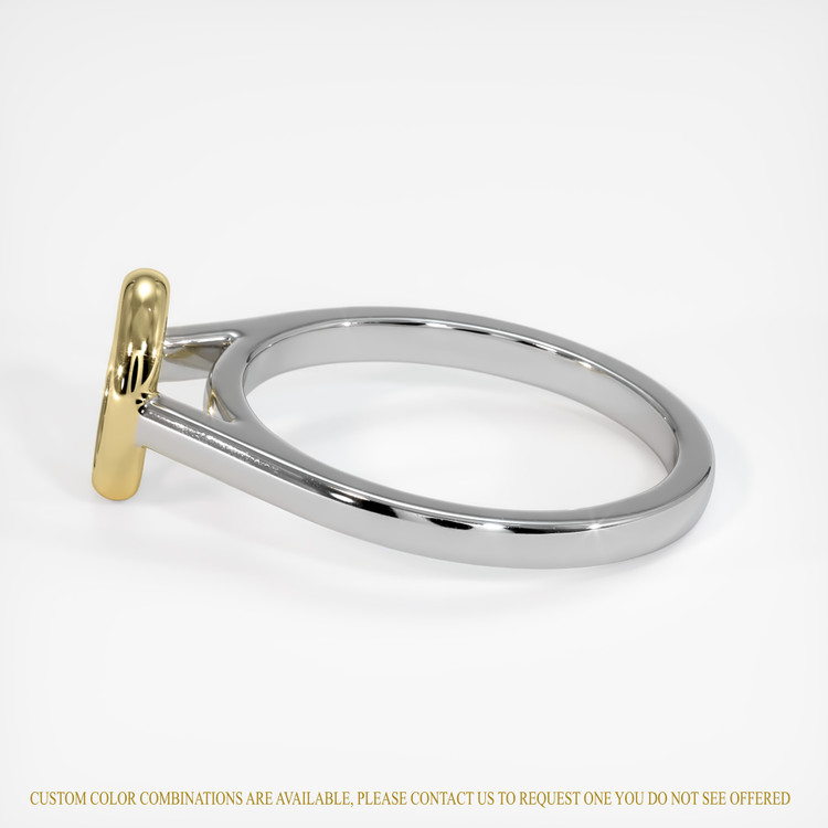 14K Yellow & White Bezel Ring Setting