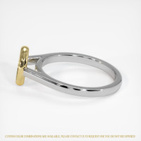 18K Yellow & White Bezel Ring Setting Image